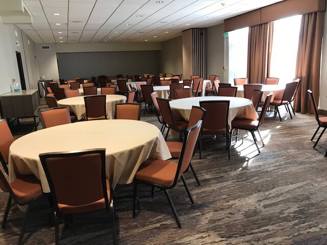 View of conference room from the podium
