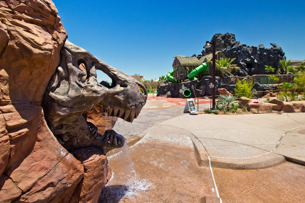 Dinosaur themed park