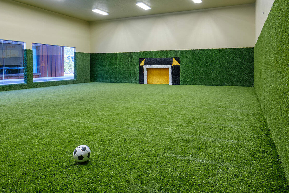 Indoor soccer field